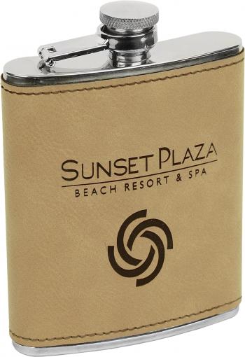 FSK61X - 6 oz Leatherette Flask, Multiple Colors FSK61X - 6 oz Leatherette Flask, Multiple Colors